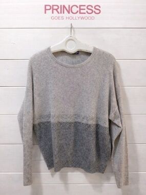 PRINCESS GOES HOLLYWOOD Grey Sparkle Knit Sweater – Estimated L